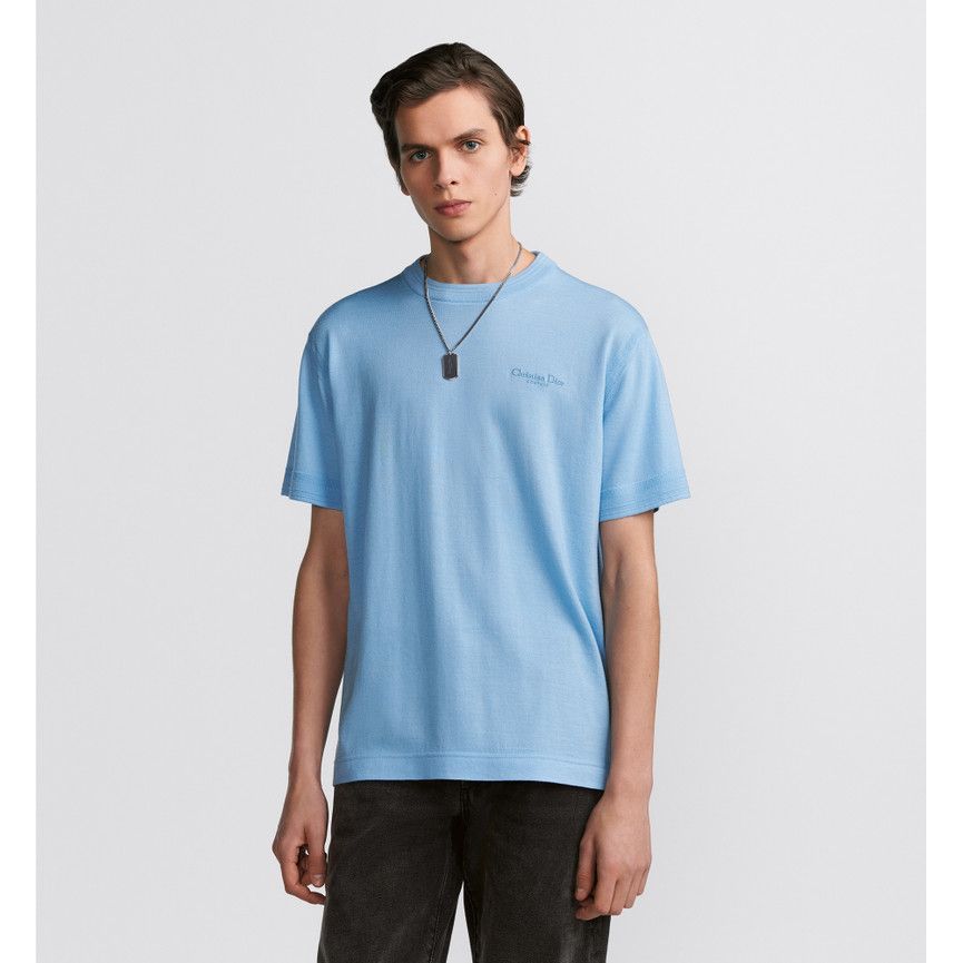 T-Shirt Christian Dior - Couture - Coupe Regular - Bleu