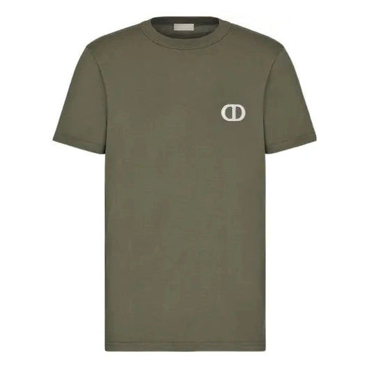 T-Shirt Christian Dior - CD Icon - Coupe Regular - Vert Olive