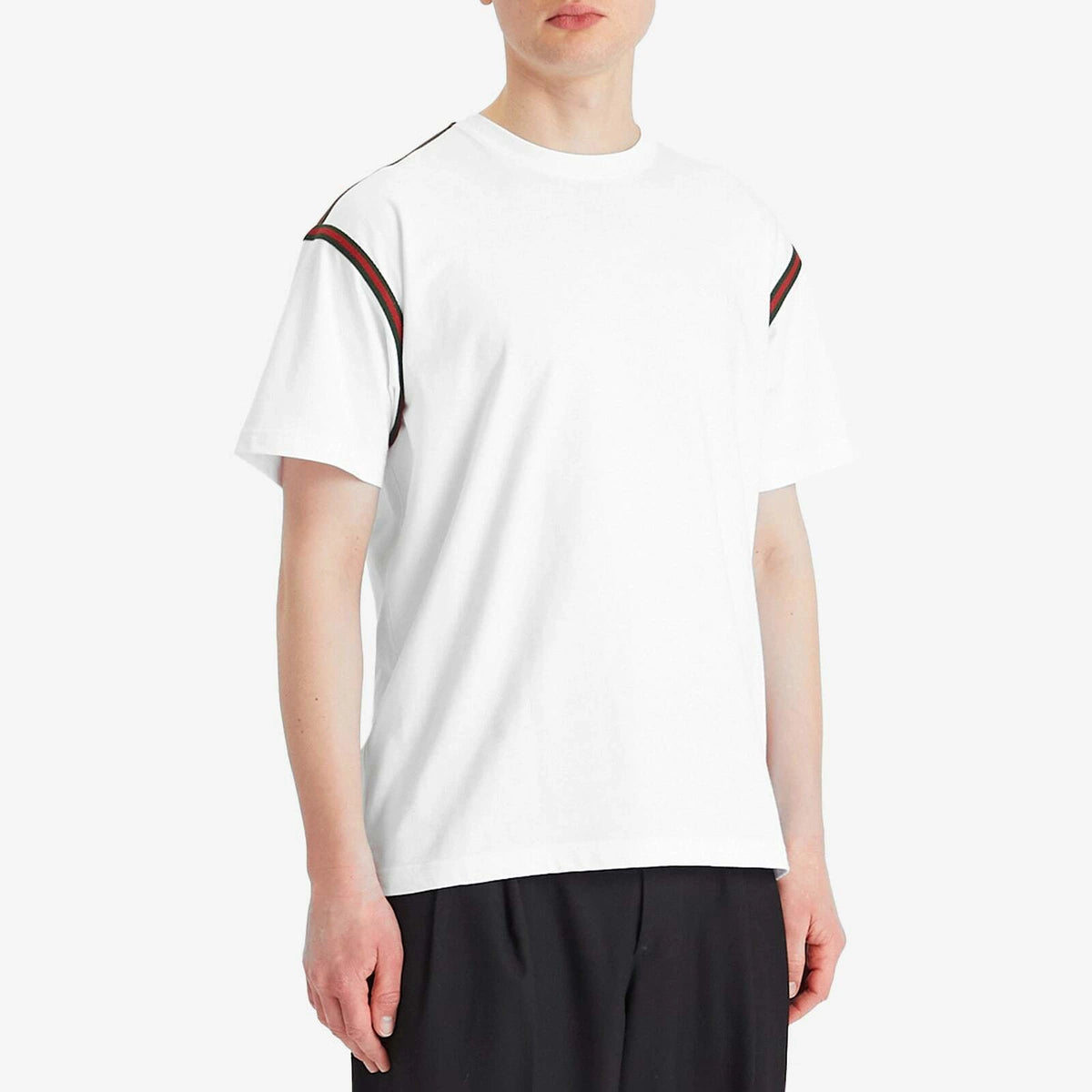 T-Shirt Gucci - Coton - Tape - Blanc