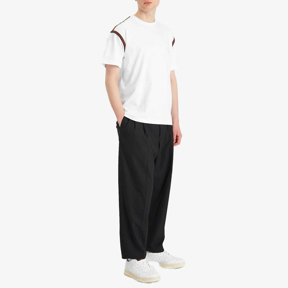 T-Shirt Gucci - Coton - Tape - Blanc