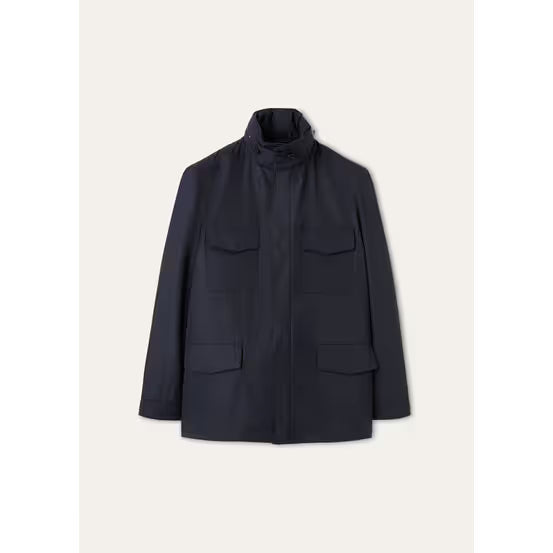 Jacket Loro Piana - Militaire Traveller - Bleu Marine