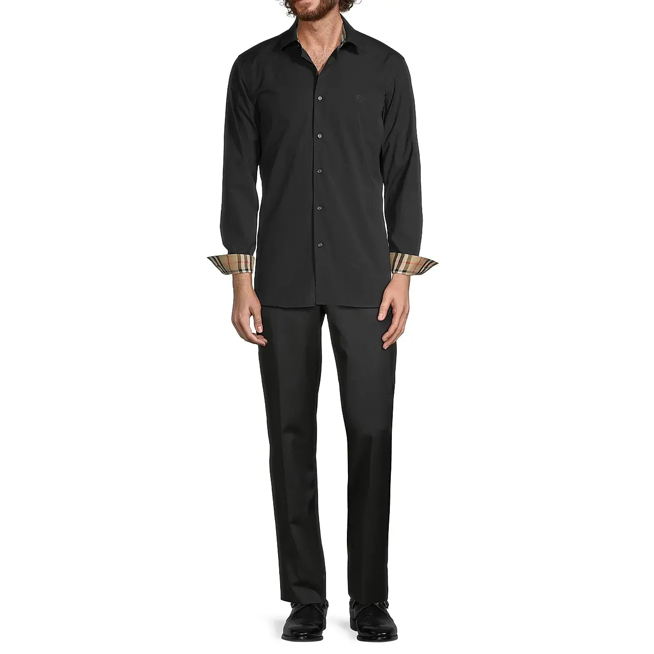 Chemise Burberry - Cotton - À Doublures - Noir