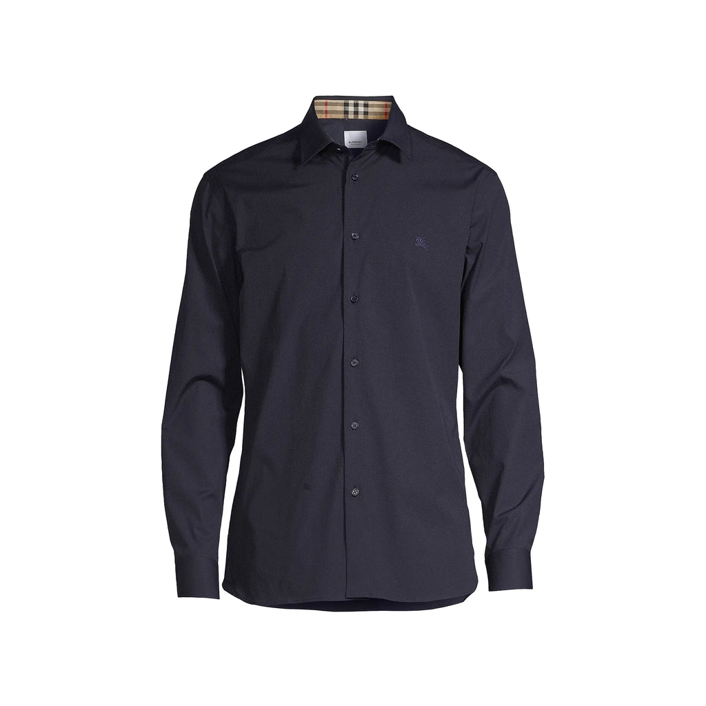 Chemise Burberry - Cotton - À Doublures - Bleu Marine