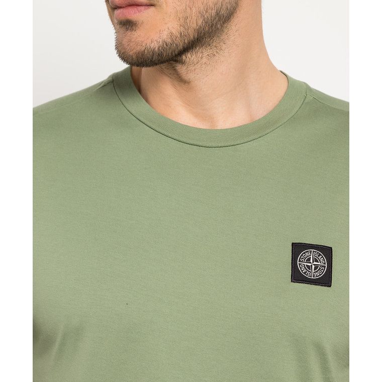 T-Shirt Stone Island - À patch logo - Vert Militaire