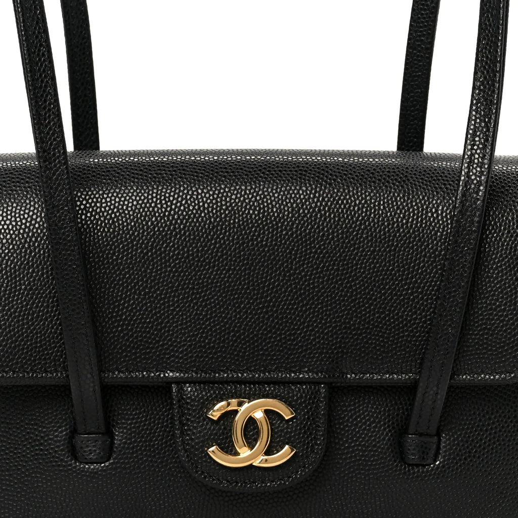 Sac Chanel - Shiny Caviar Preppy Coco - Mini - Noir