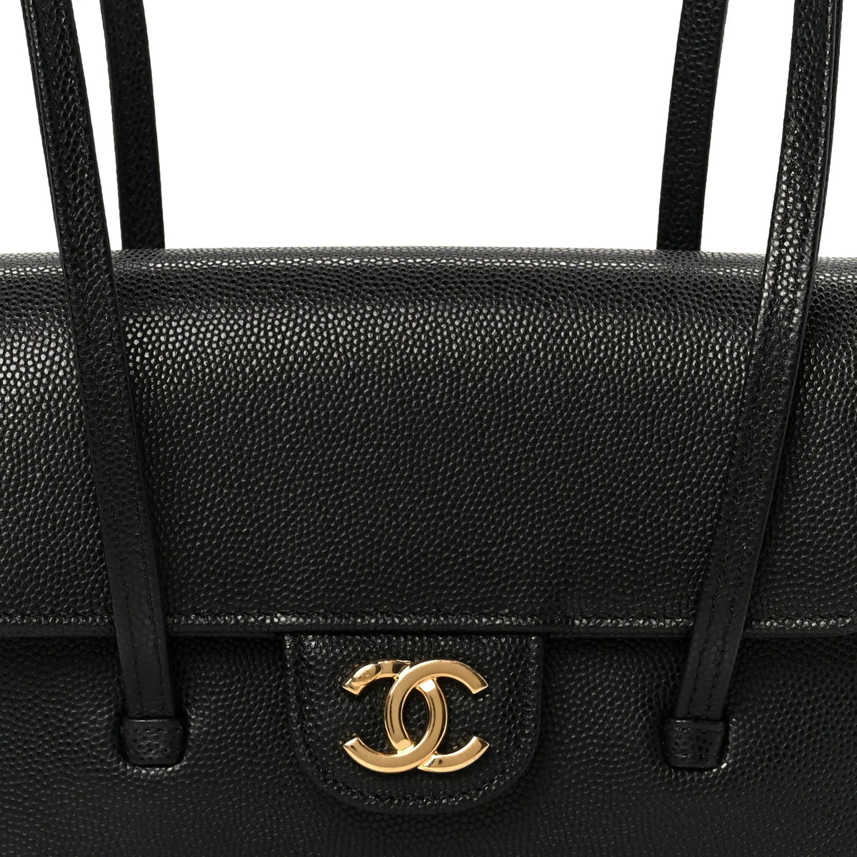 Sac Chanel - Shiny Caviar Preppy Coco - Mini - Noir
