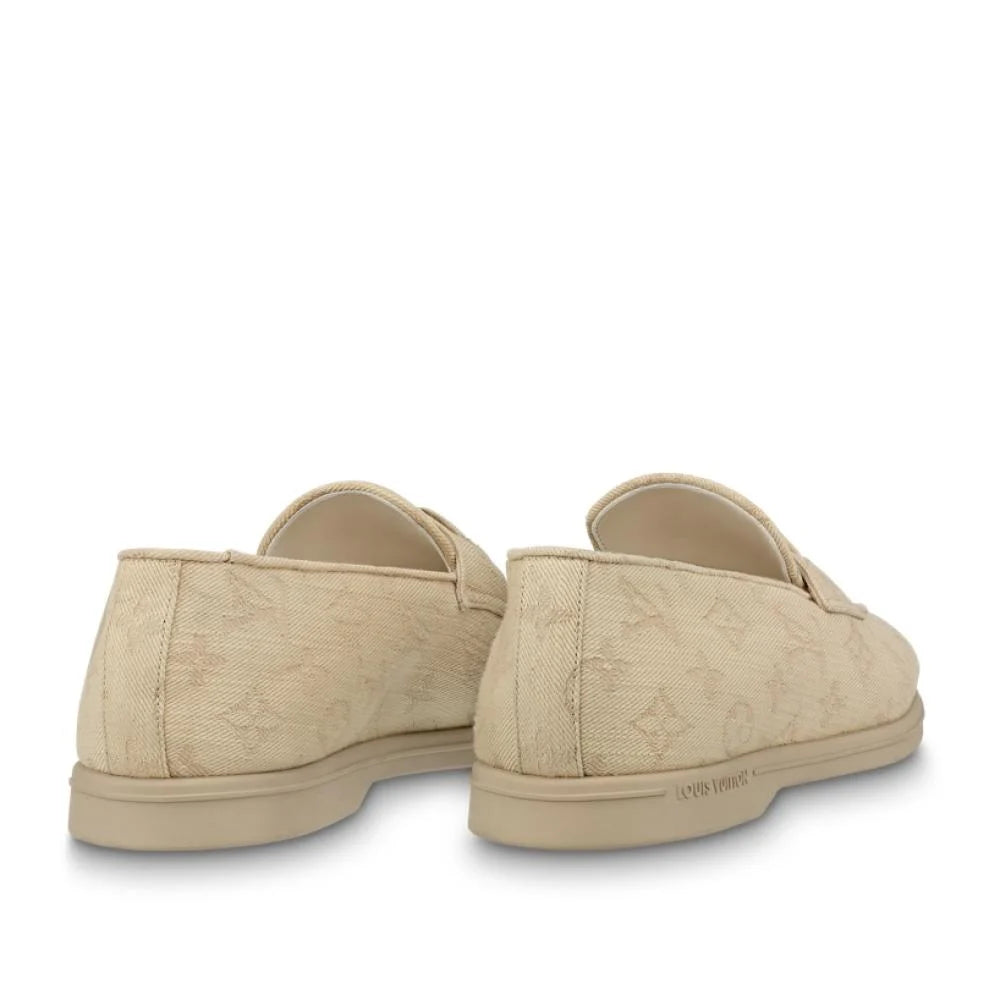 Mocassin Louis Vuitton - Monogram - Blanc cassé