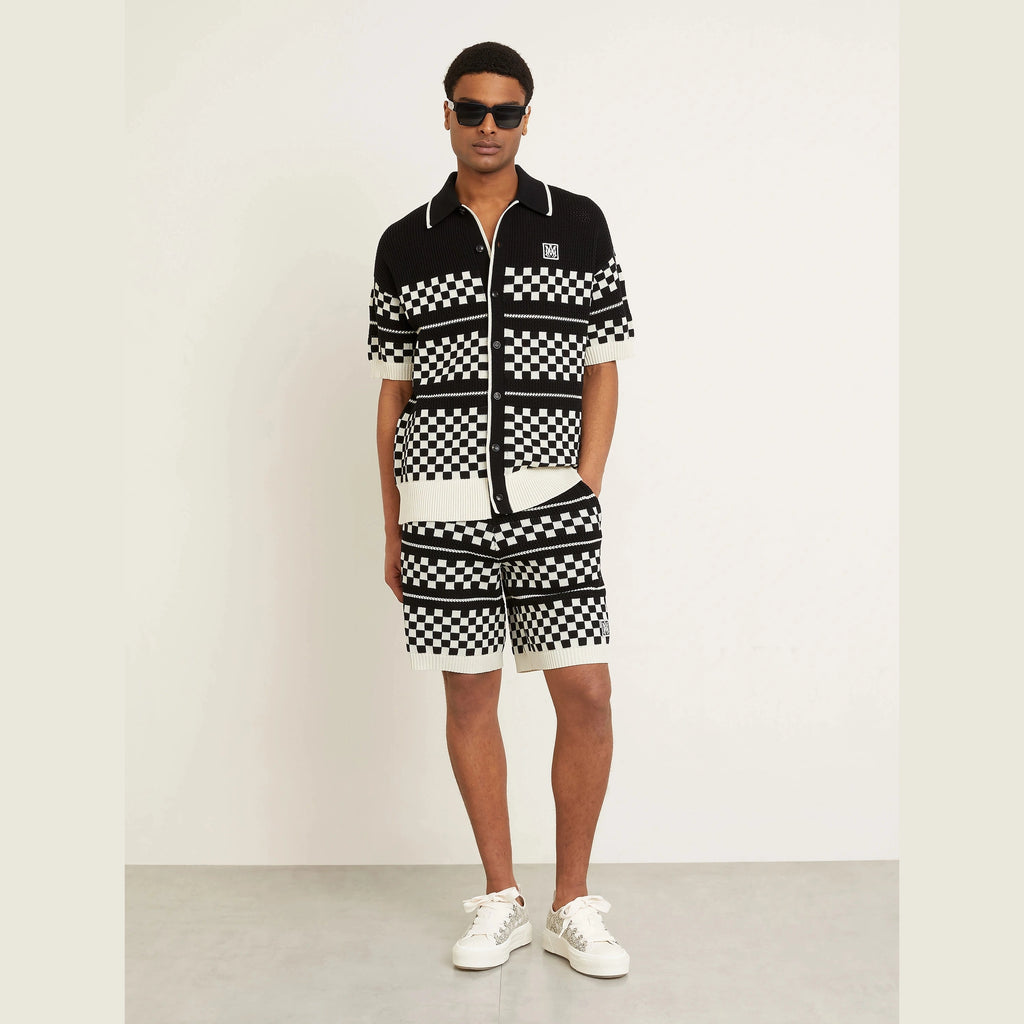 Ensemble Amiri - Laine - Blanc / Noir
