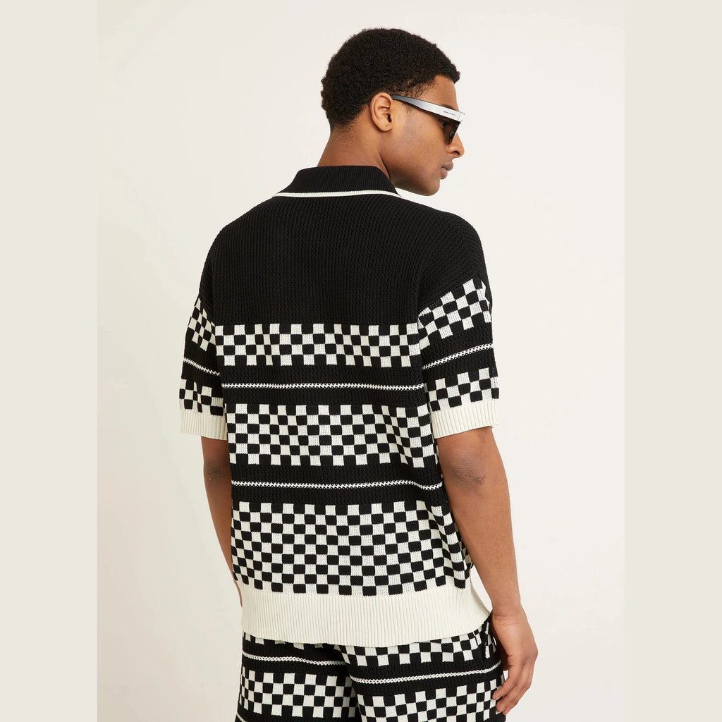 Ensemble Amiri - Laine - Blanc / Noir