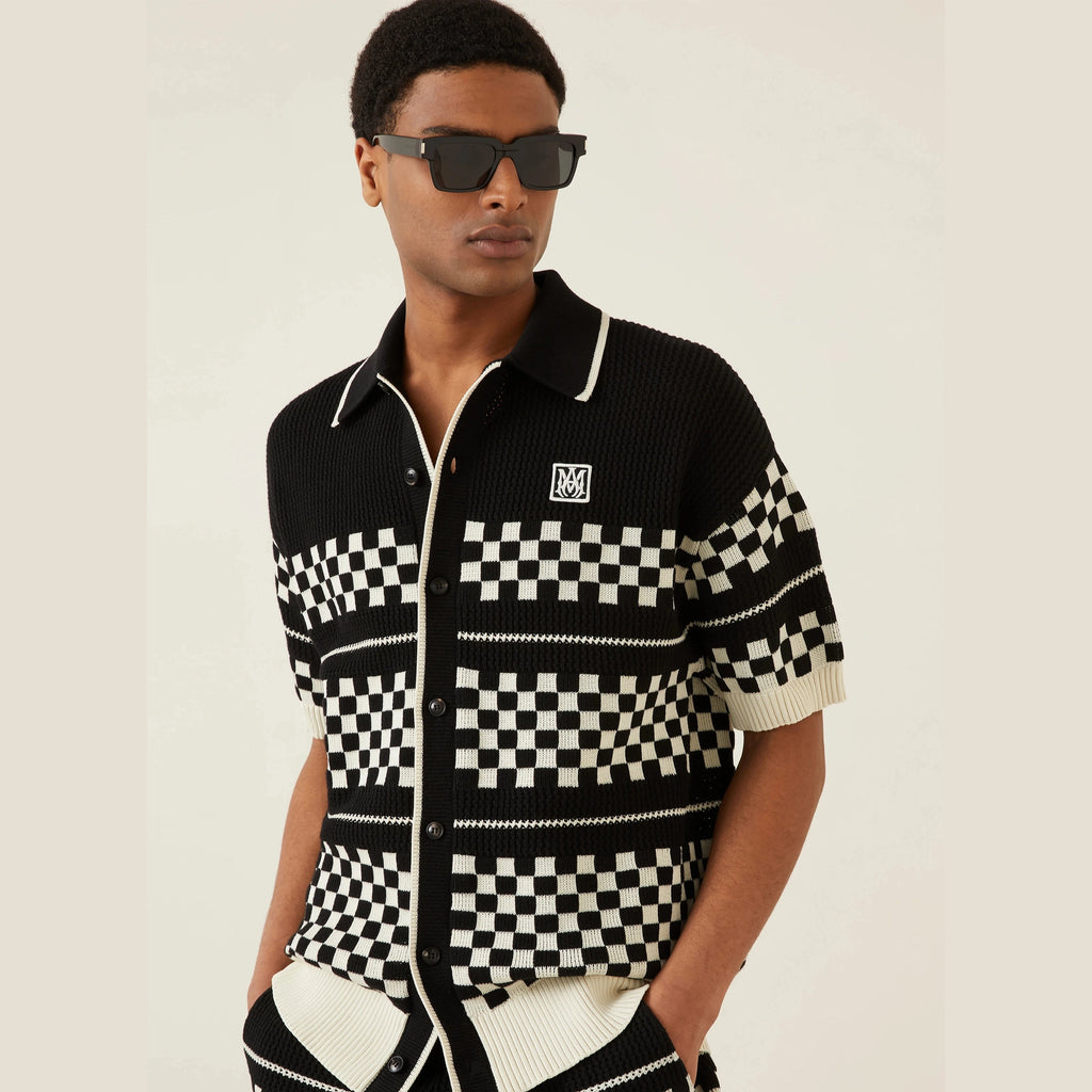 Ensemble Amiri - Laine - Blanc / Noir