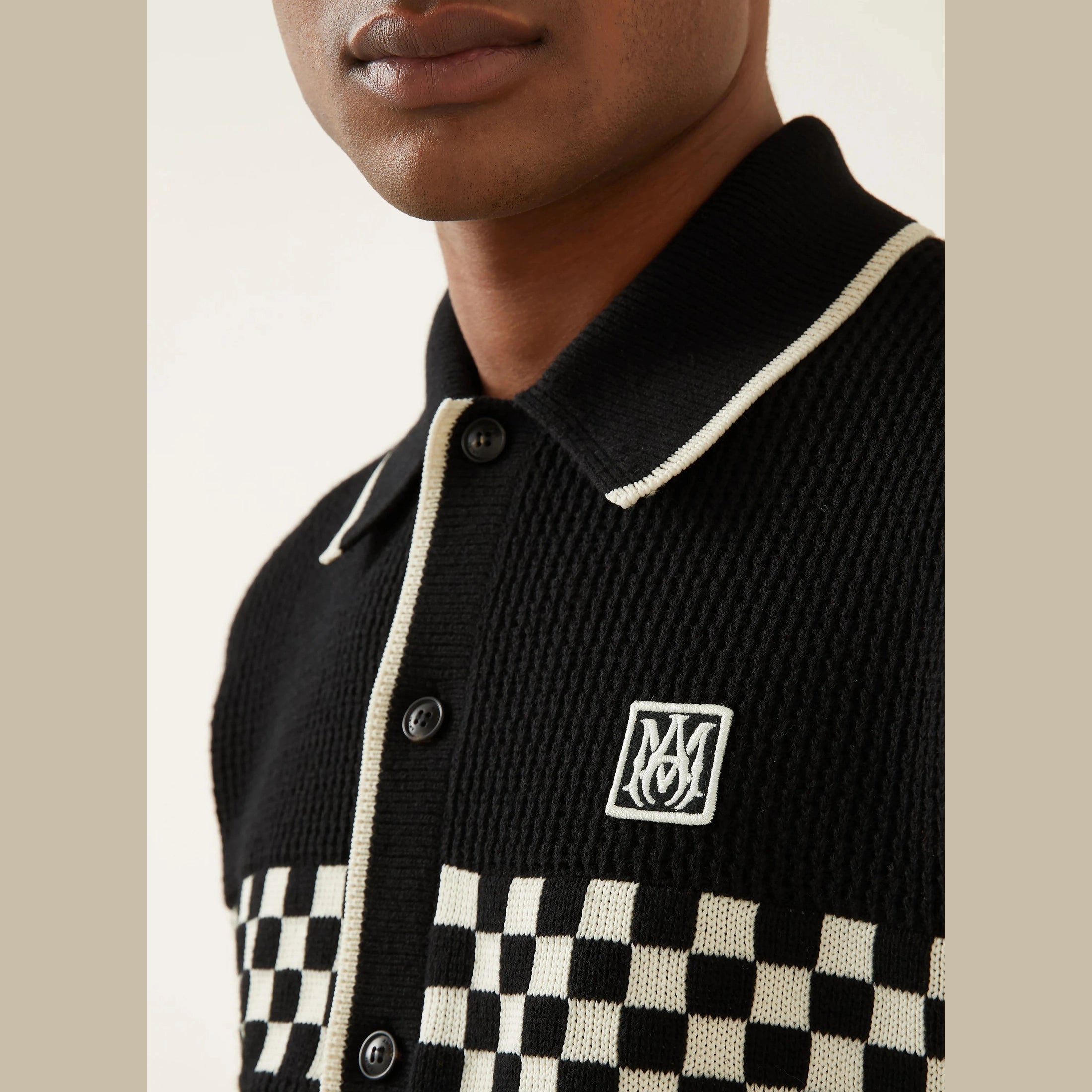 Ensemble Amiri - Laine - Blanc / Noir