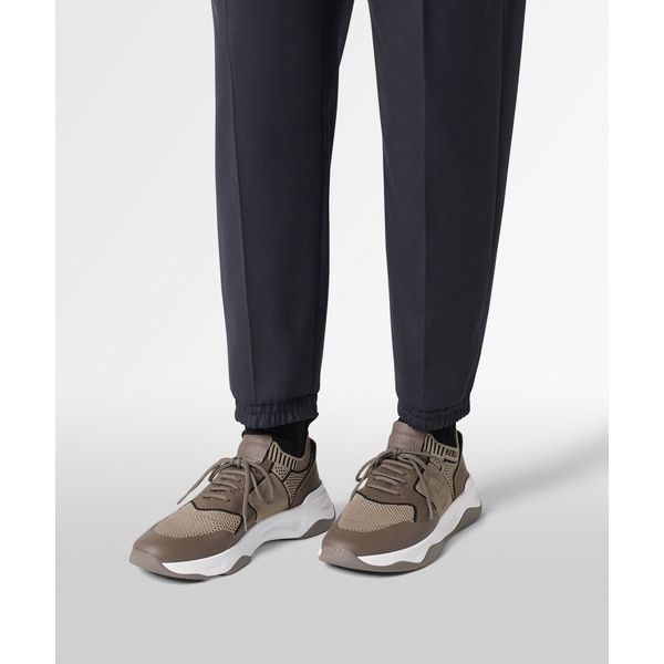 Espadrilles Berluti - Shadow - Lin et Cuir - Khaki