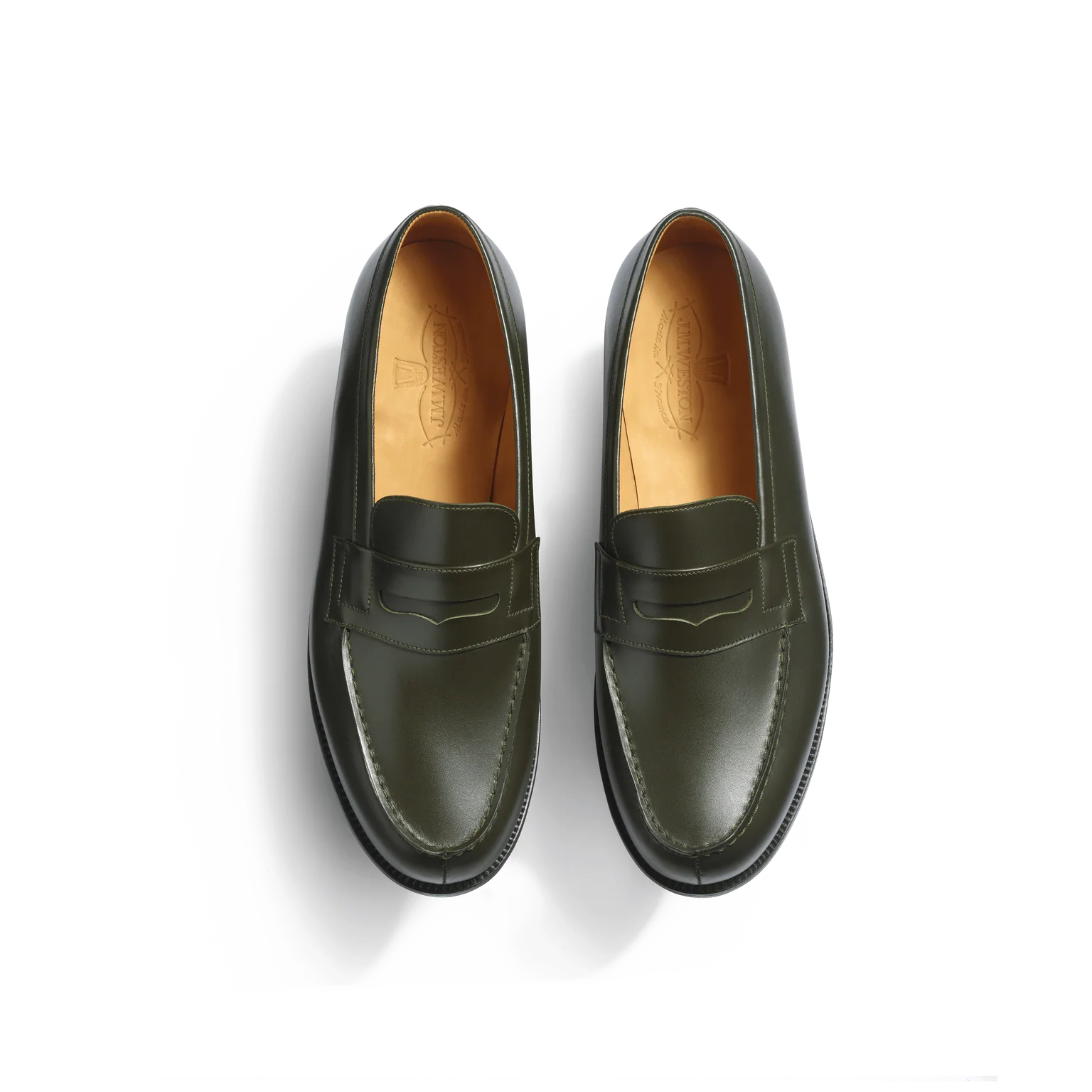 Mocassin J. M WESTON - 180 en Vert Olive