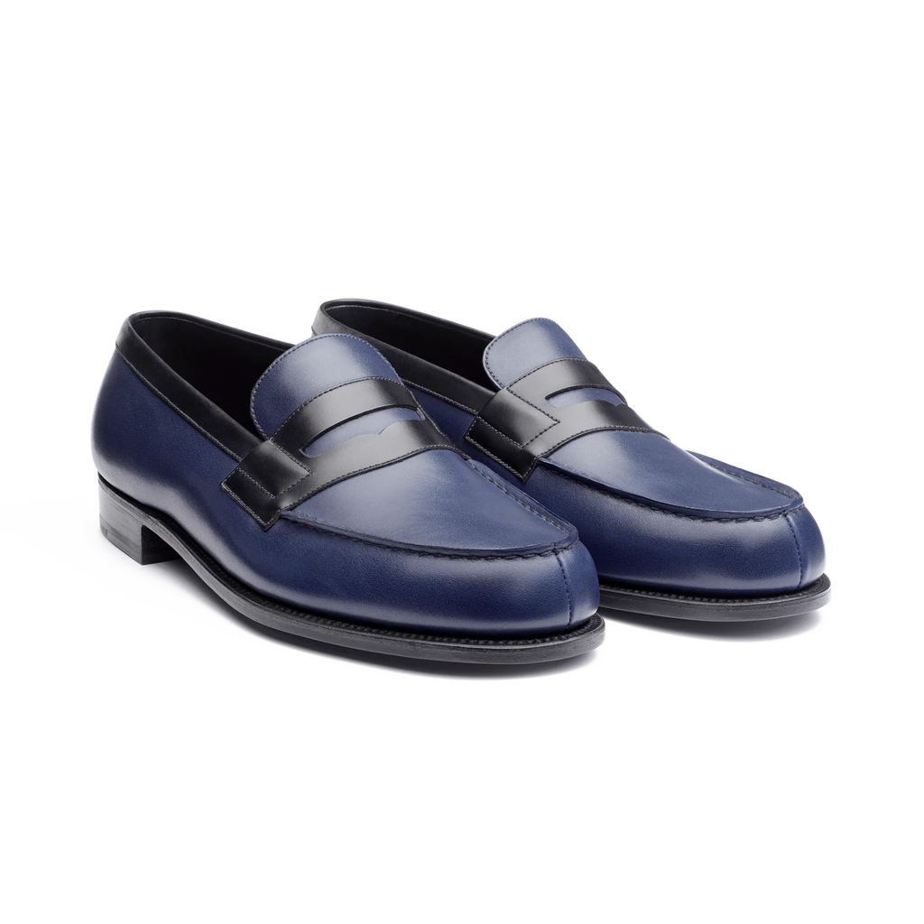 Mocassin J. M WESTON - 180 en Bleu Marine