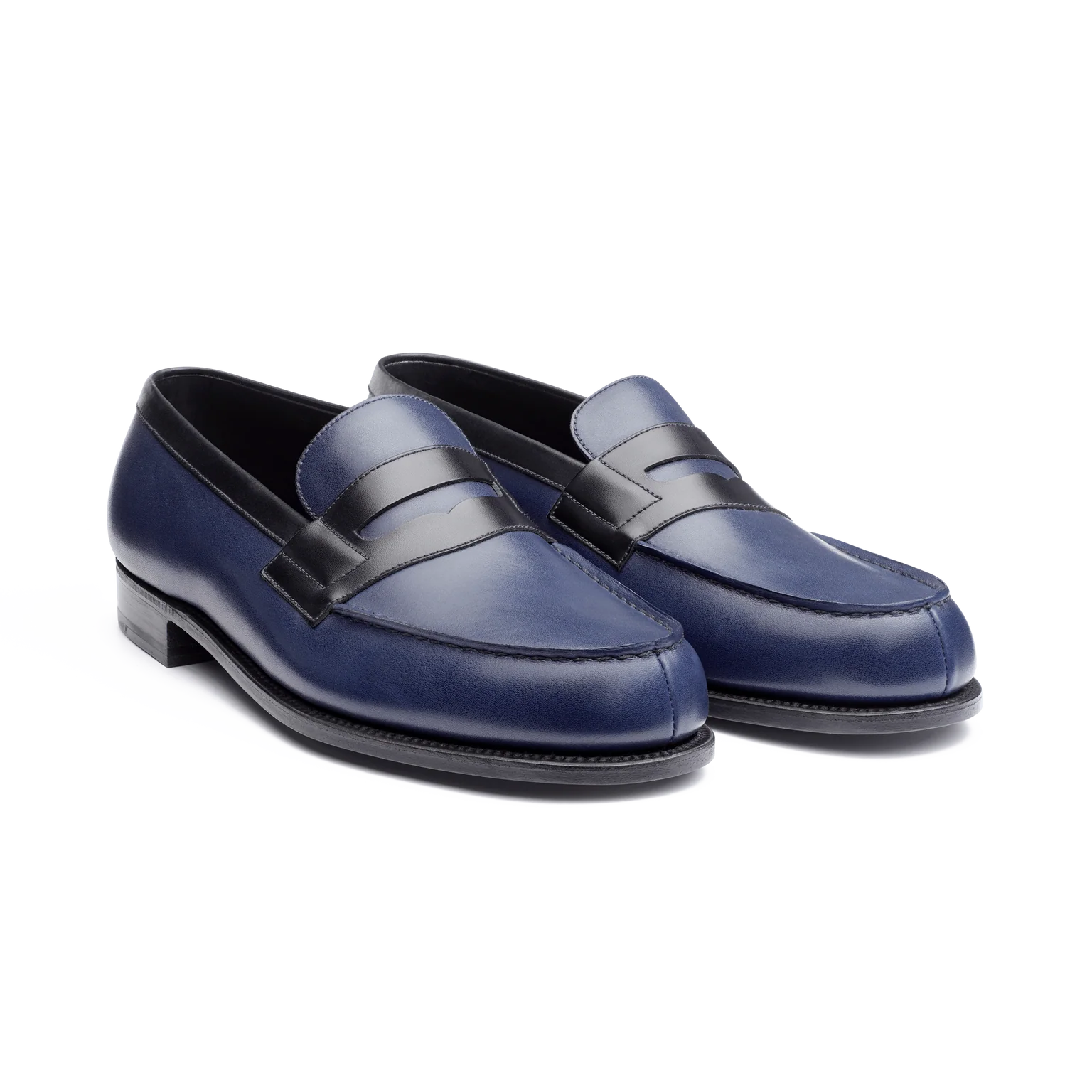 Mocassin J. M WESTON - 180 en Bleu Marine