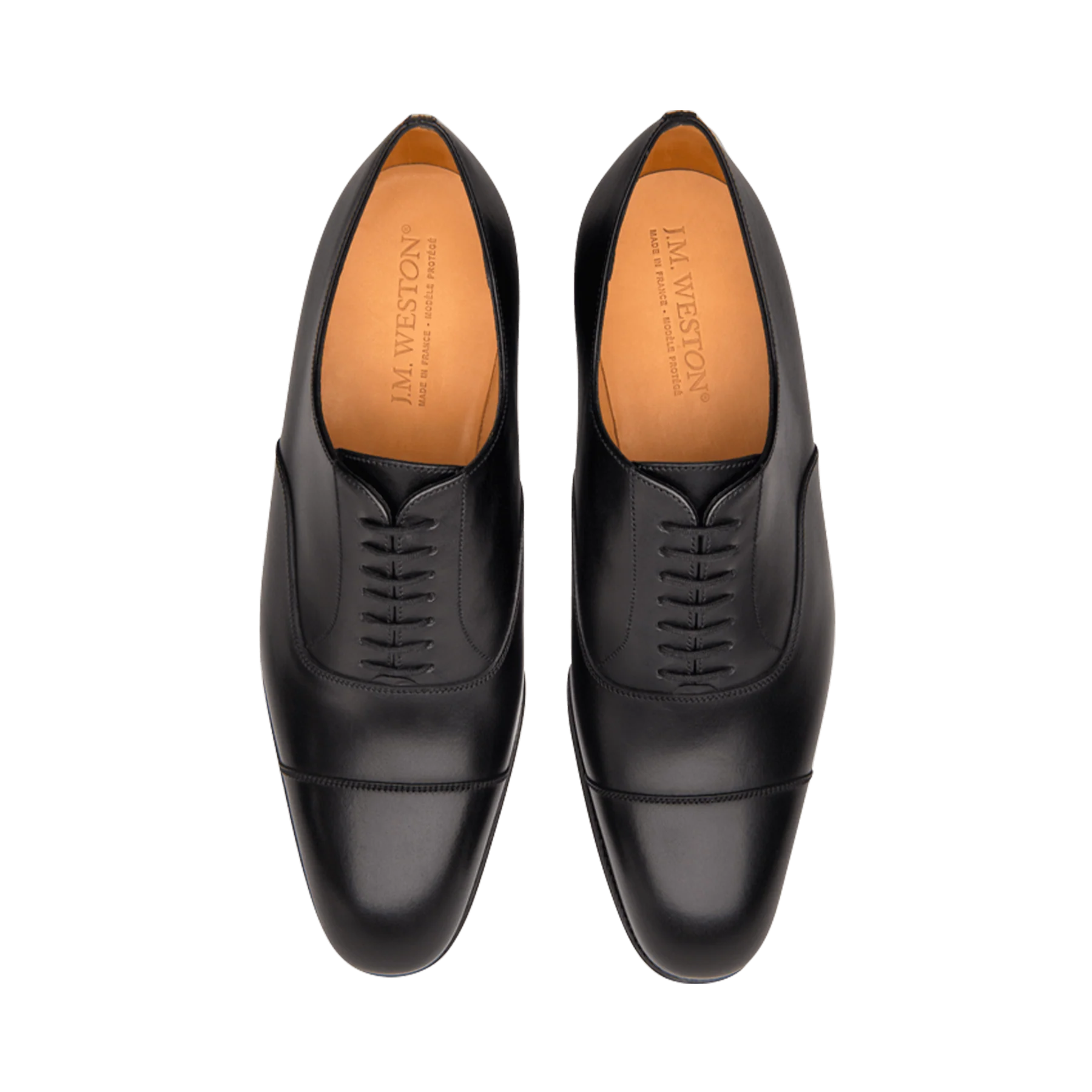 Richelieu J.M Weston - Bout Droit - Noir