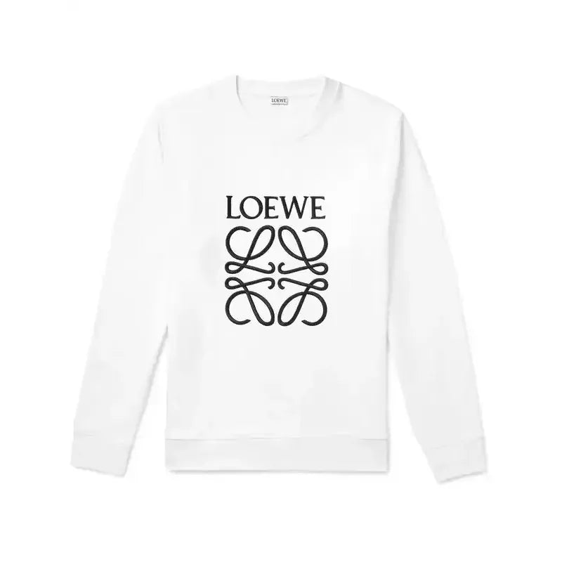 Pull Loewe - Coton - Logo Brodé - Blanc