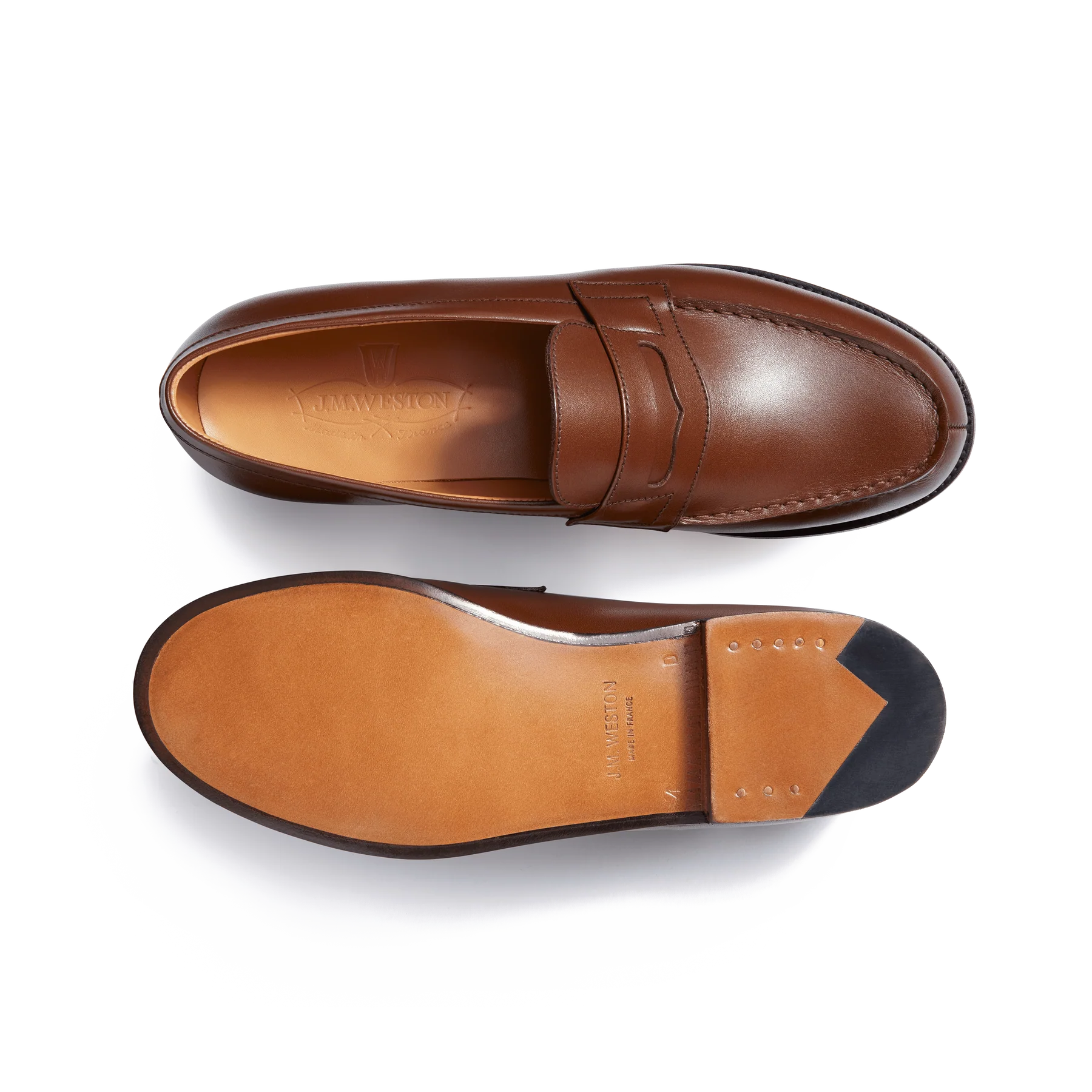 Mocassin J. M WESTON - 180 - Marron
