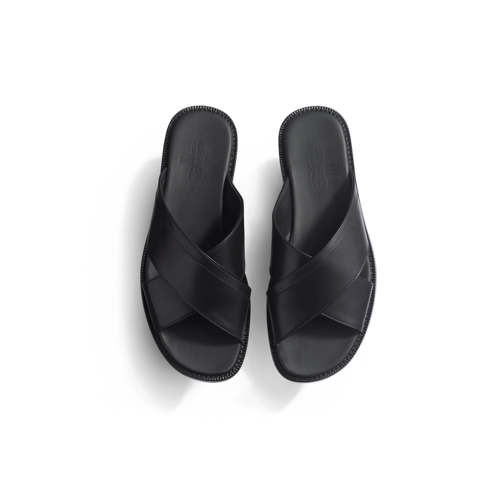 Sandales J.M WESTON - Croisée Double V - Noir