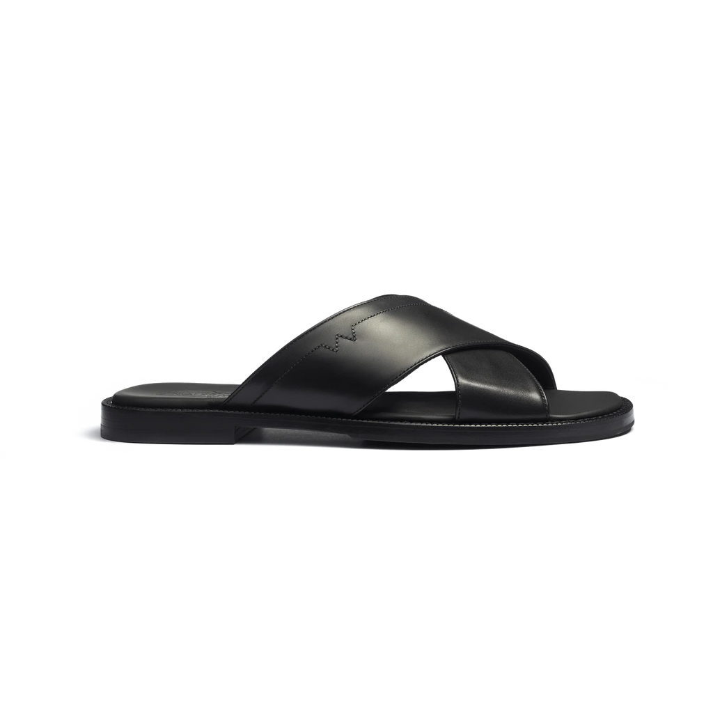 Sandales J.M WESTON - Croisée Double V - Noir