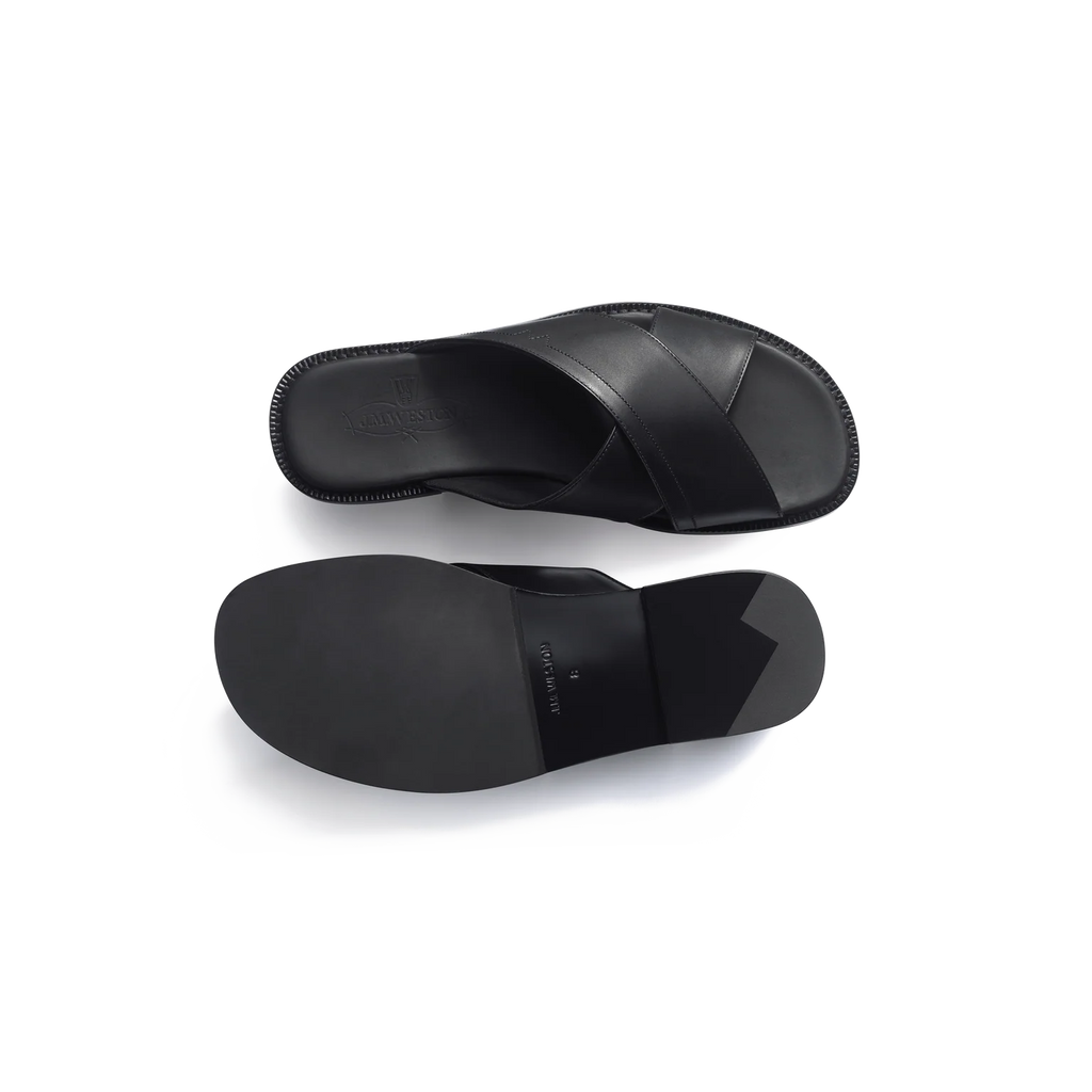 Sandales J.M WESTON - Croisée Double V - Noir