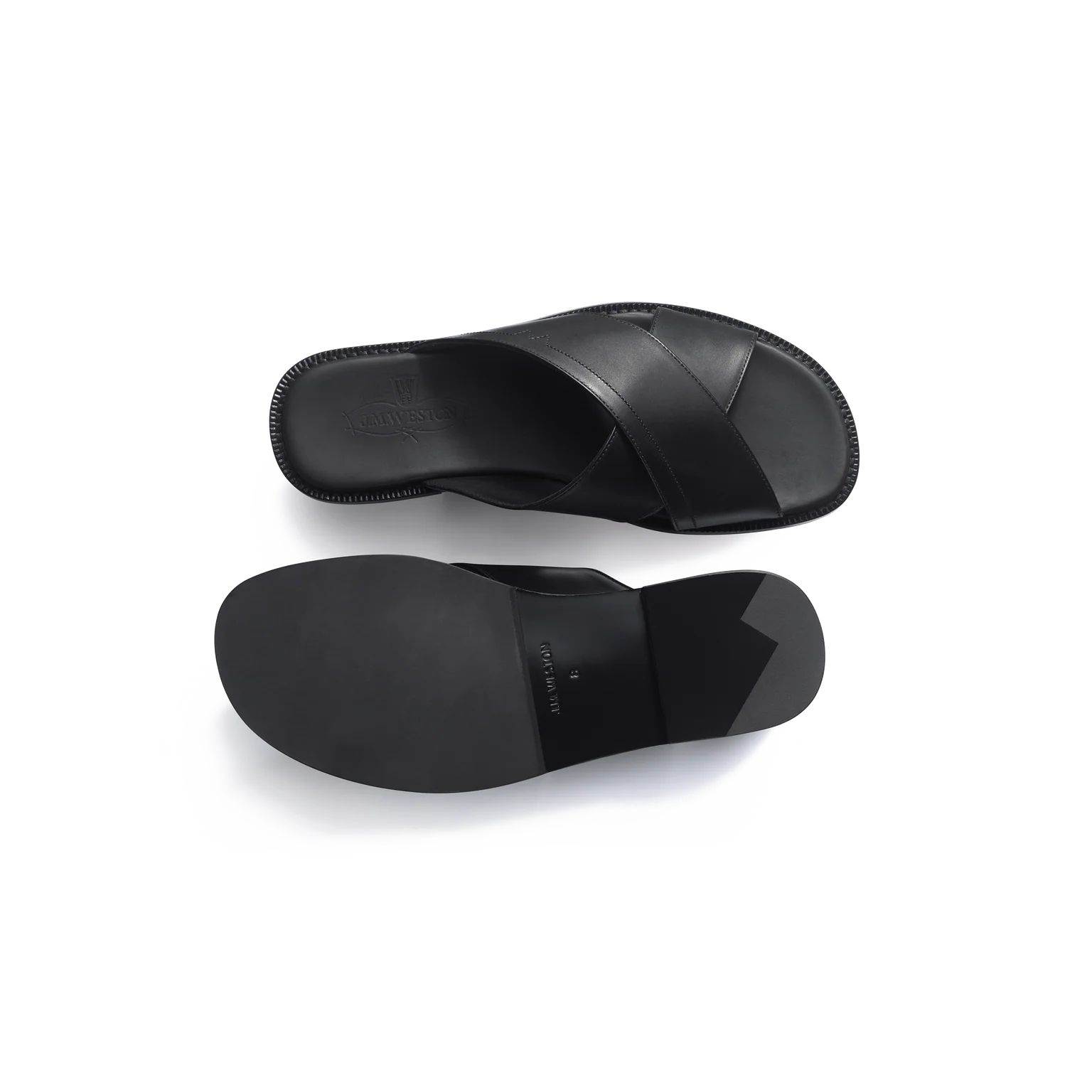 Sandales J.M WESTON - Croisée Double V - Noir