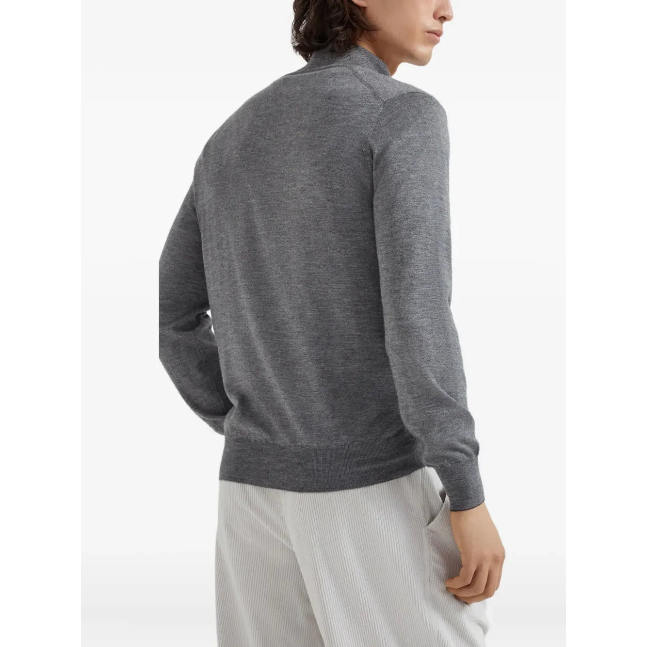 Cardigan Brunello Cucinelli - Cachemire & Soie - Gris