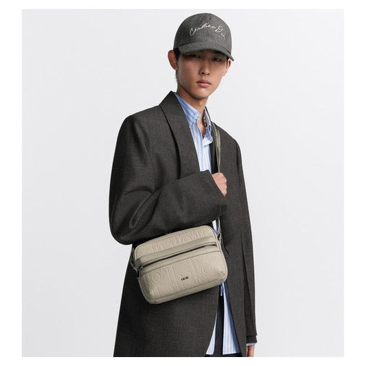 Sacoche Dior - Messenger zippé Rider 2.0 - Beige