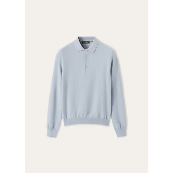 Polo Loro Piana - Baby Cashmere - Bleu Ciel