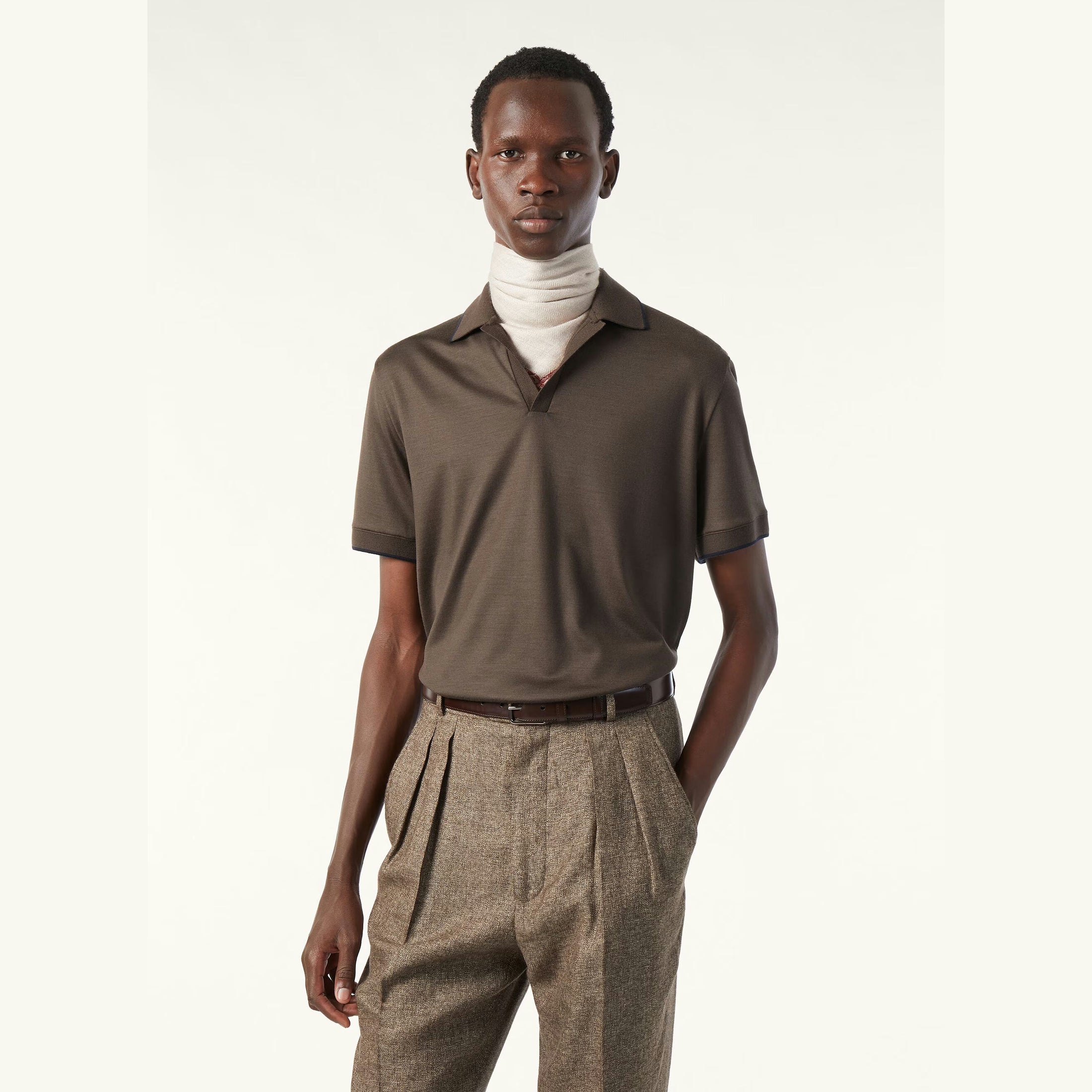 Polo Loro Piana - Waitaki - Marron