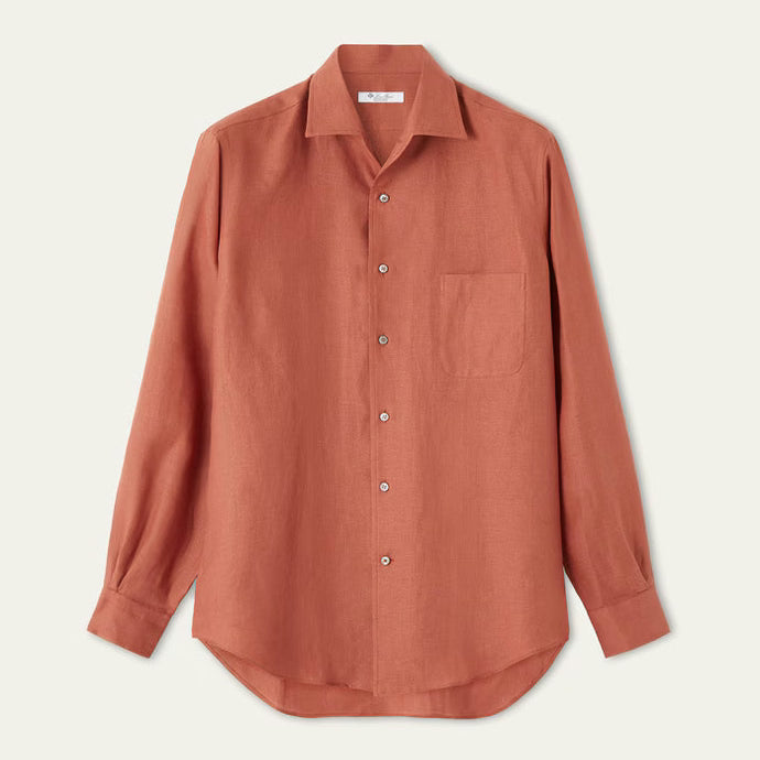Chemise Loro Piana - André - Lin - Salty Caramel