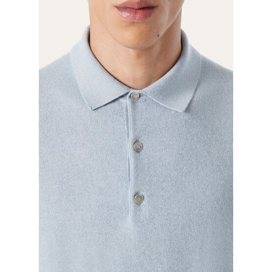 Polo Loro Piana - Baby Cashmere - Bleu Ciel
