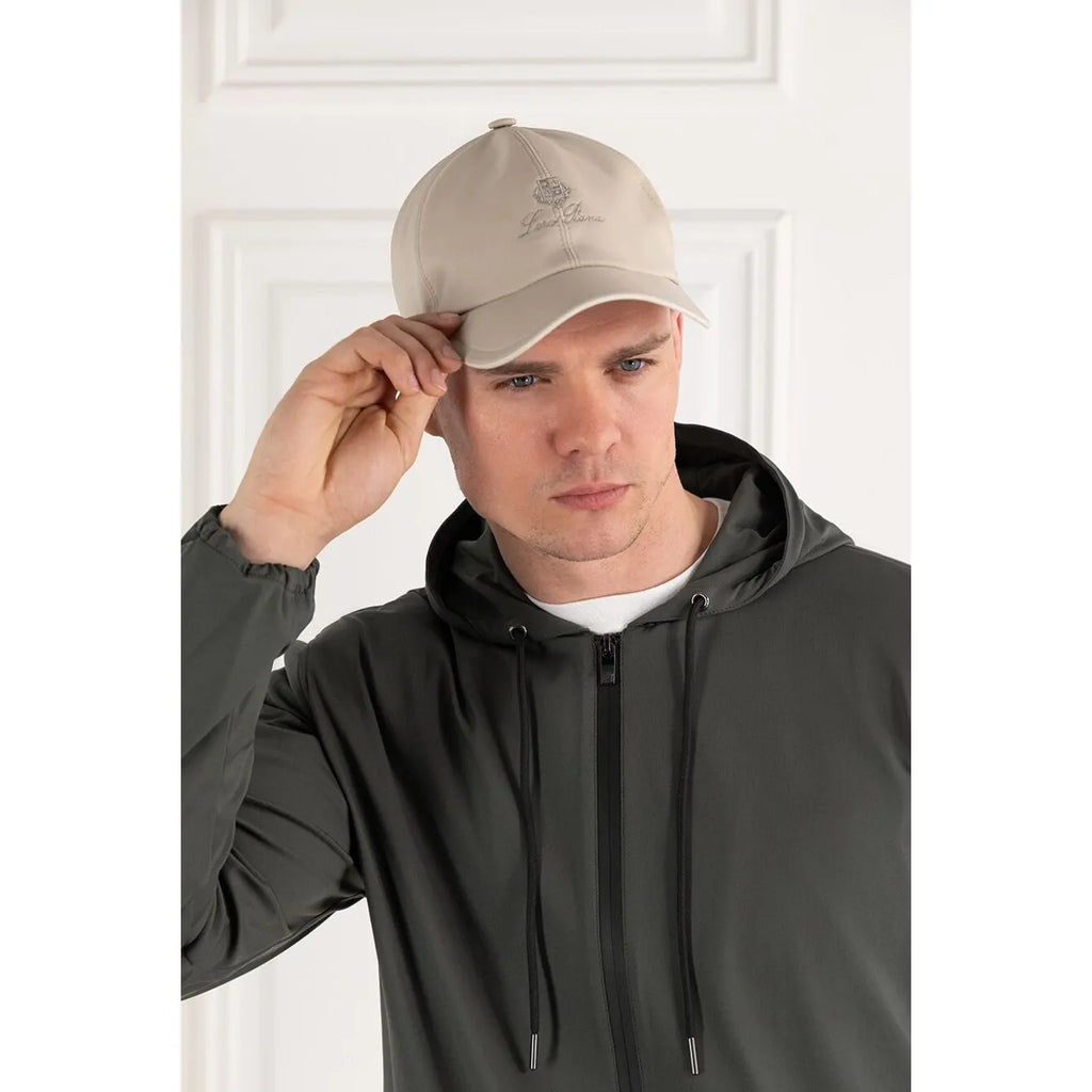 Casquette Loro Piana - Baseball - Logo Brodé - Beige
