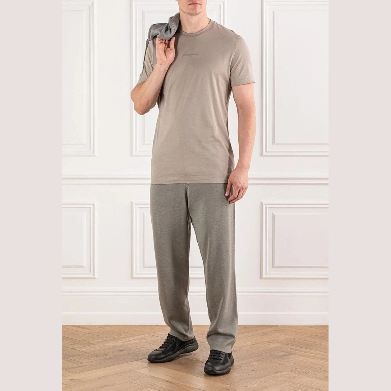 T-Shirt Dolce & Gabbana - Coton à logo - Beige