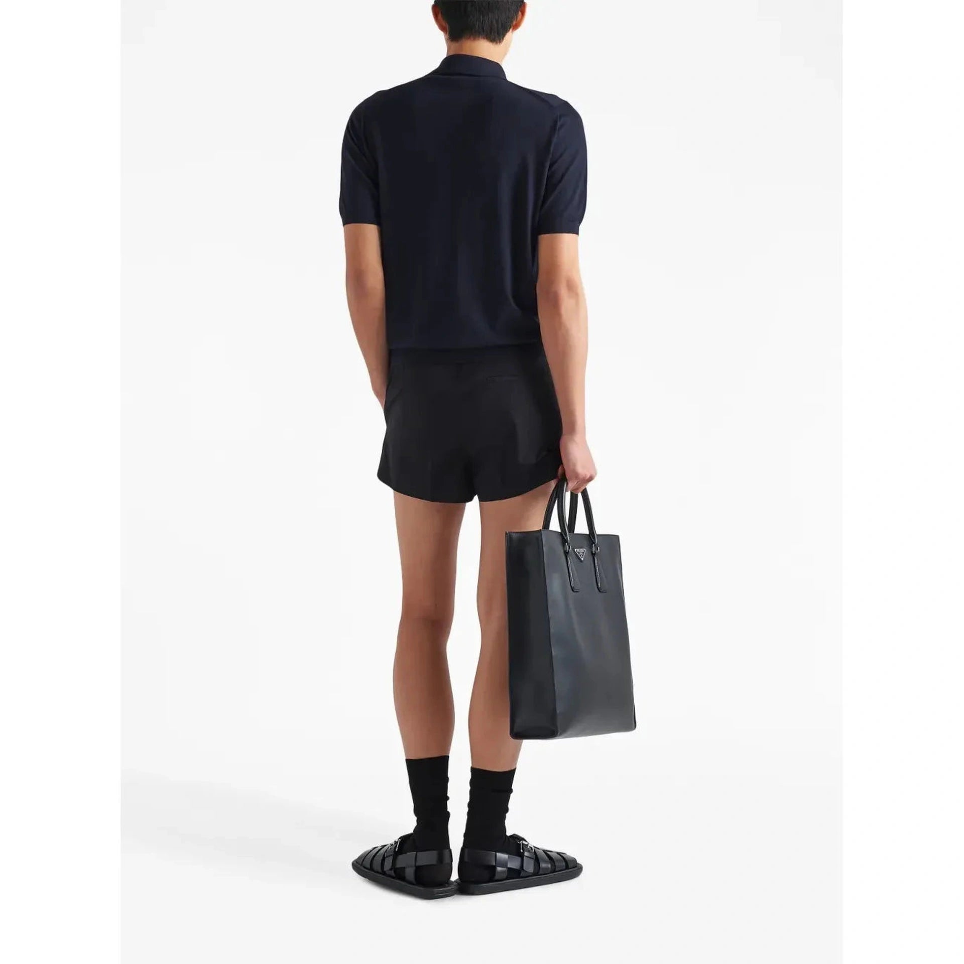 Polo Prada - Laine à col zippé - Bleu Marine