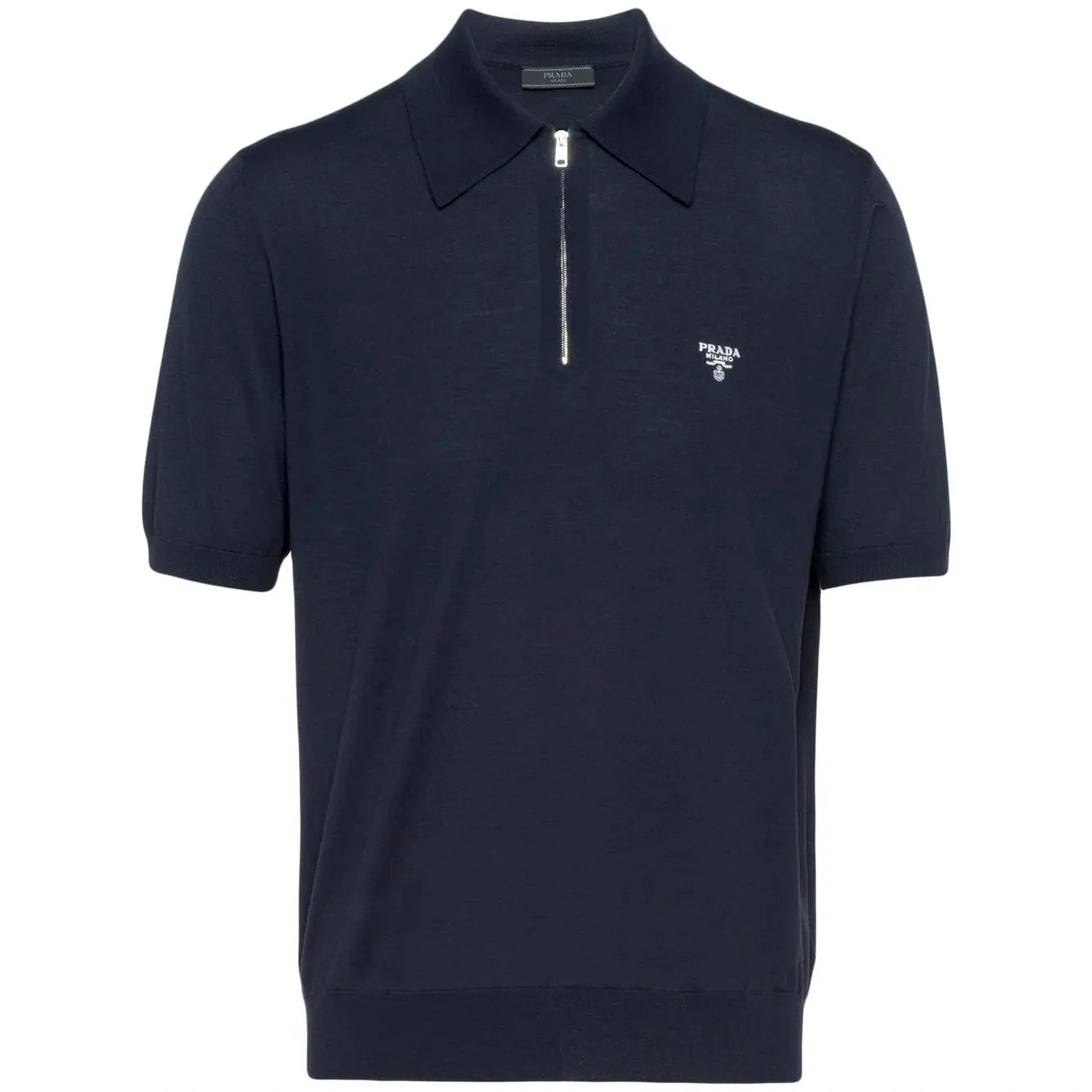 Polo Prada - Laine à col zippé - Bleu Marine