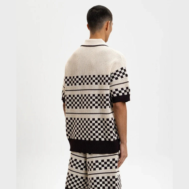 Ensemble Amiri - Laine - Blanc / Brun