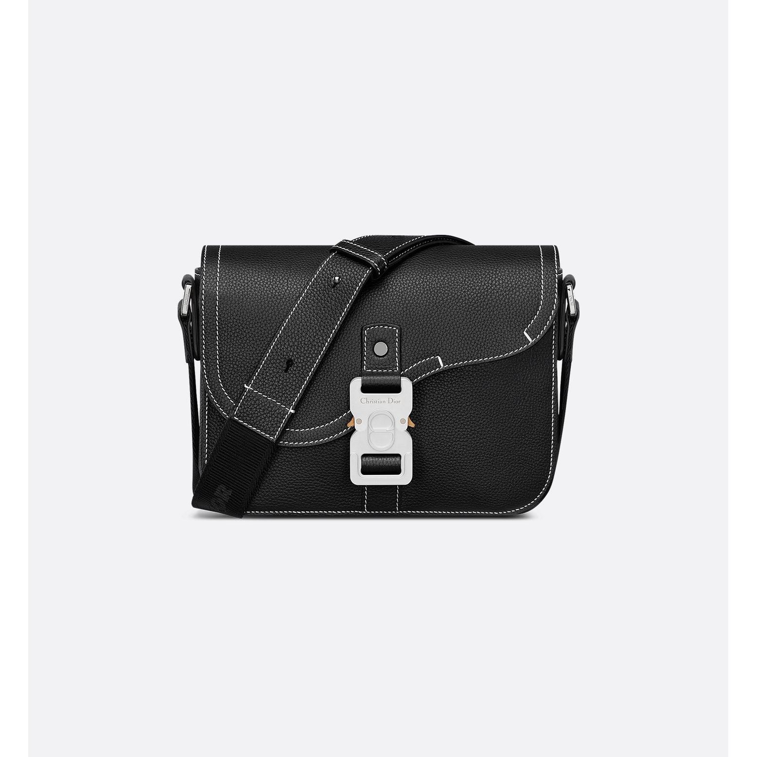 Sacoche Dior - Messenger à rabat Saddle Noir