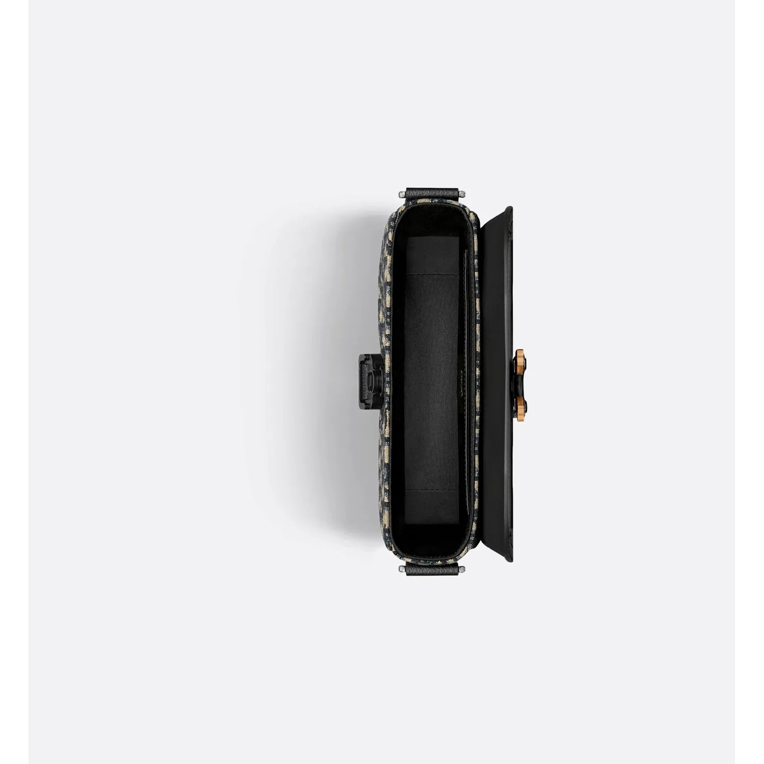 Sacoche Dior - Messenger à rabat Saddle - Beige et Noir