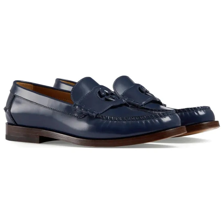 Mocassin Gucci - Interlocking G - Bleu Marine