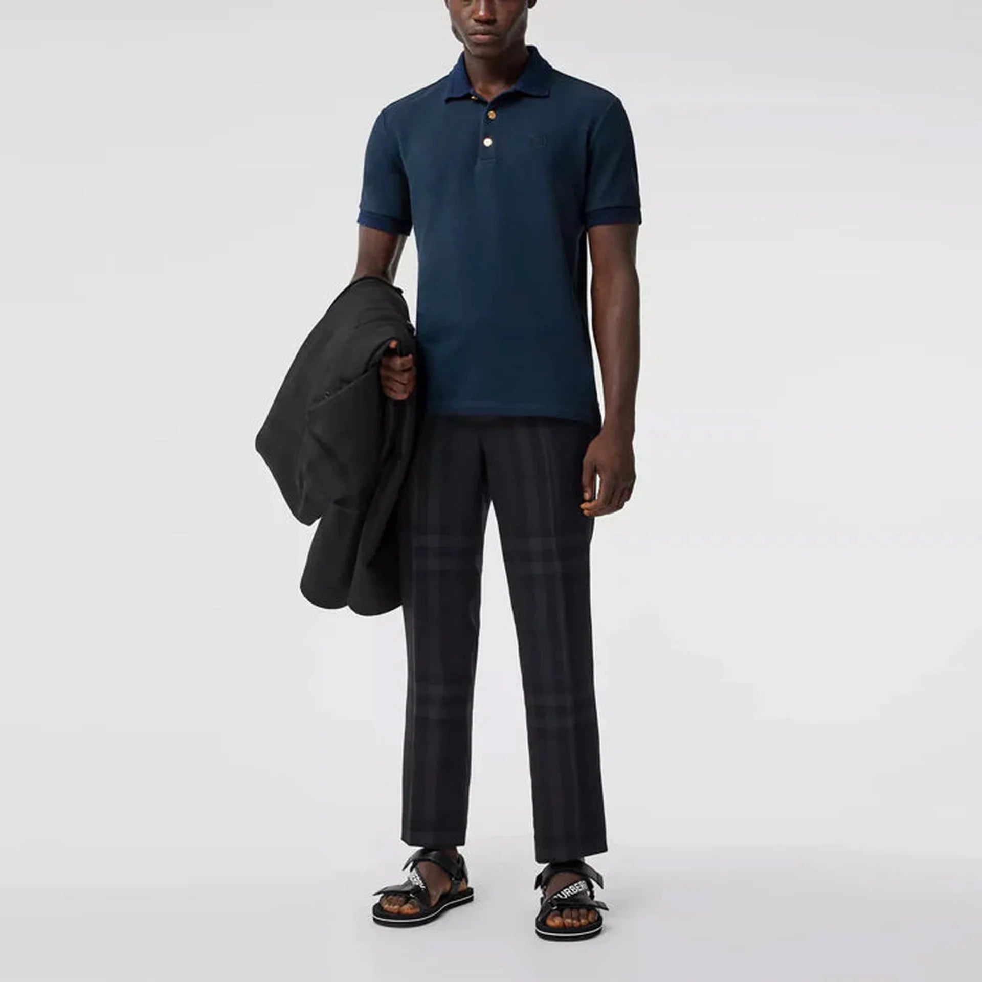 Polo Burberry - Coton - Bleu Marine