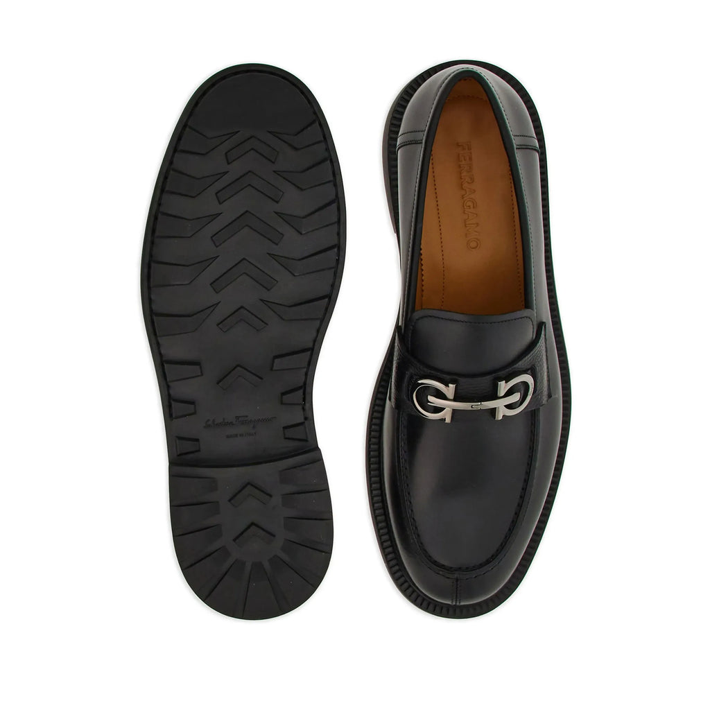 Mocassin Ferragamo - en Cuir à Plaque Gancini