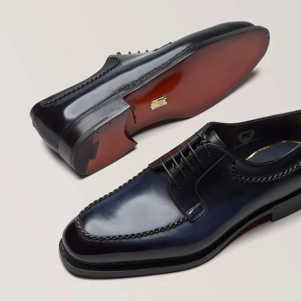Derby Santoni - Meraviglia - Bleu Foncé