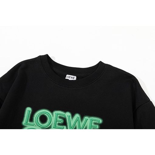 Pull Loewe - Coton - Logo Brodé - Noir