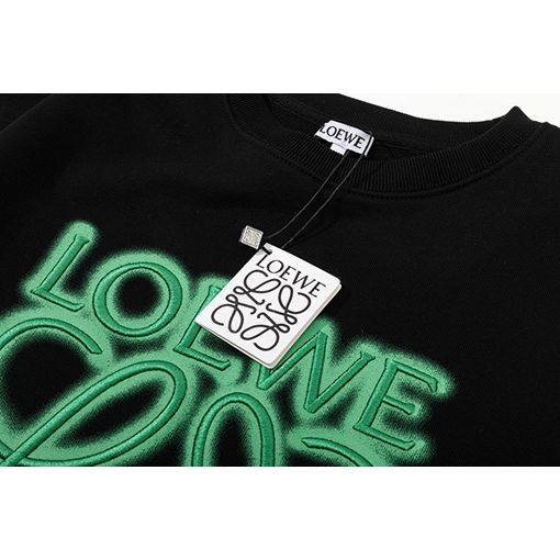 Pull Loewe - Coton - Logo Brodé - Noir