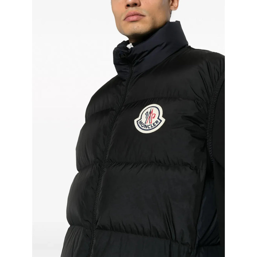 Gilet Moncler - Matelassé Almaz à patch logo - Noir