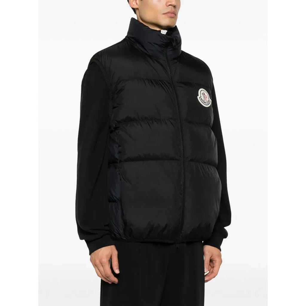 Gilet Moncler - Matelassé Almaz à patch logo - Noir