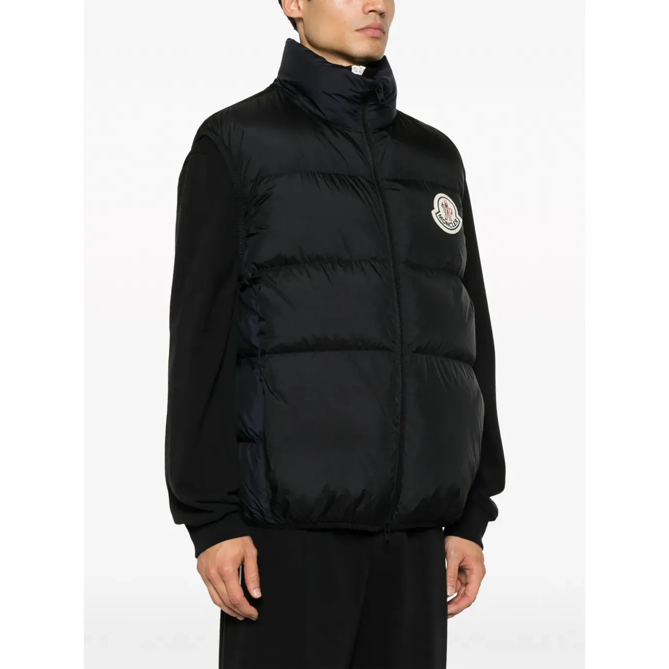 Gilet Moncler - Matelassé Almaz à patch logo - Noir