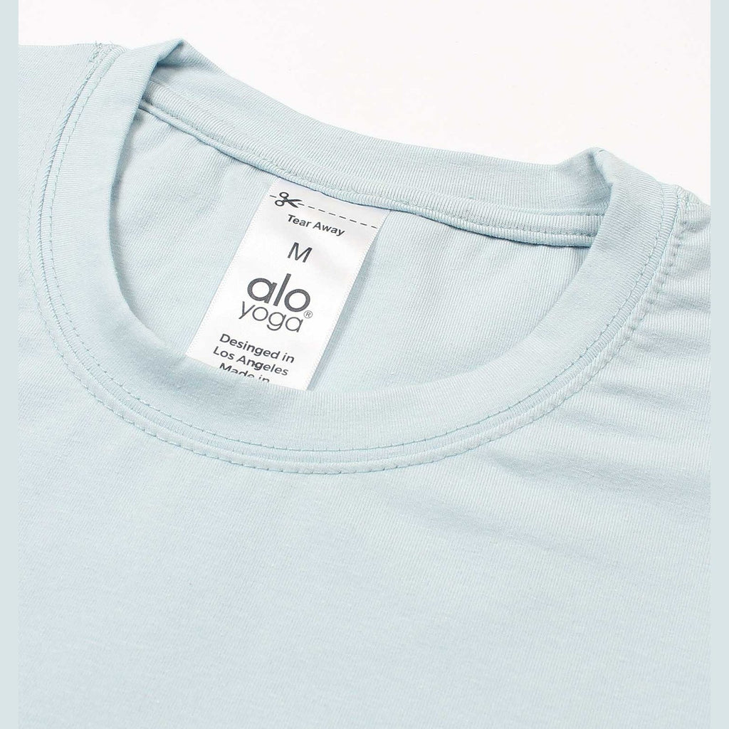 T-Shirt Alo - Coton - Bleu Ciel