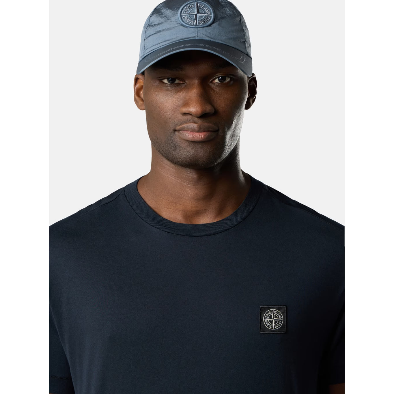 T-Shirt Stone Island - À patch logo - Bleu Marine
